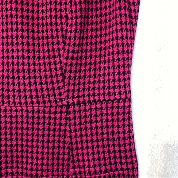 Pink Houndstooth Work Dress - Picture 3 of 3